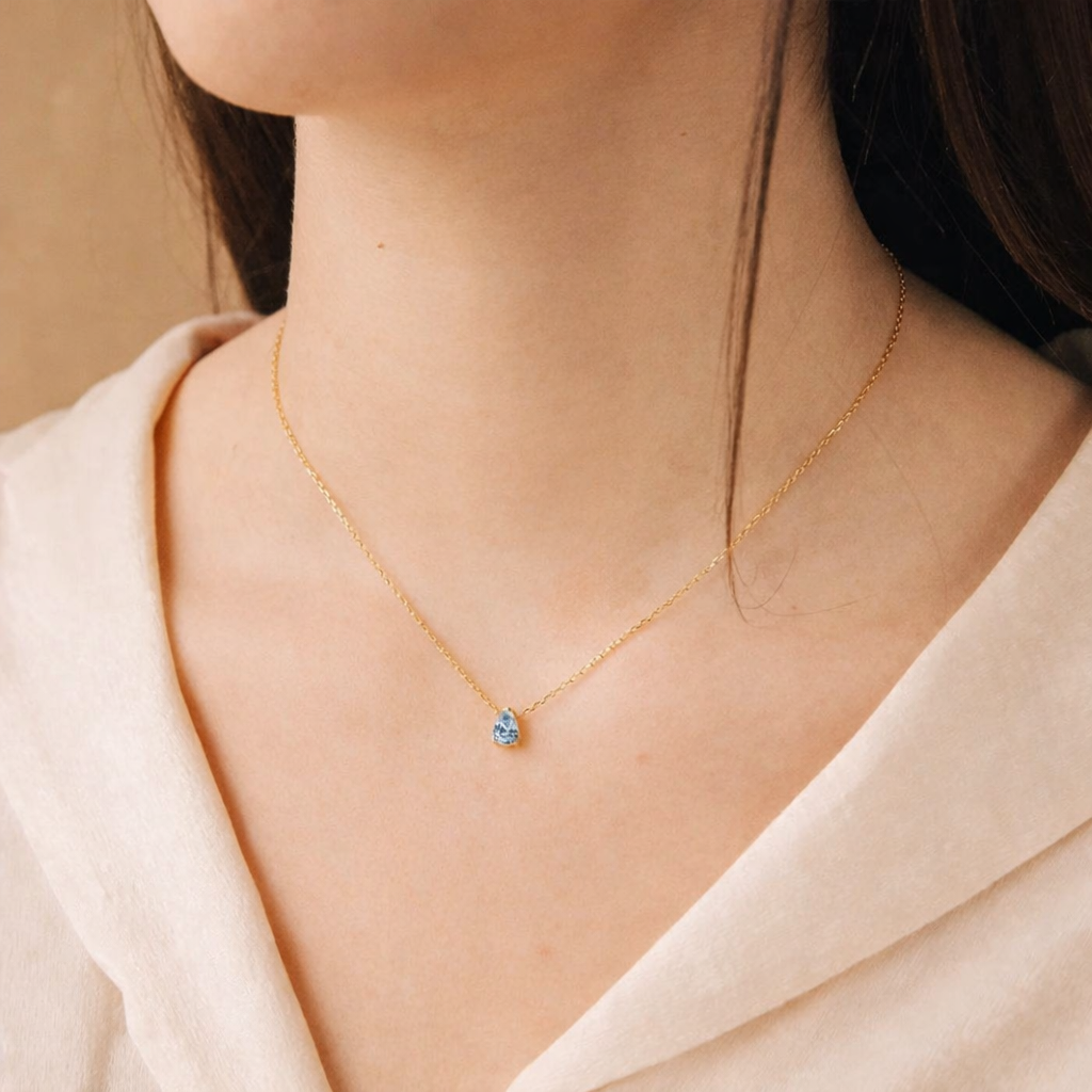 Geburtsstein-Kette – Personalisierte Halskette mit Monatsstein